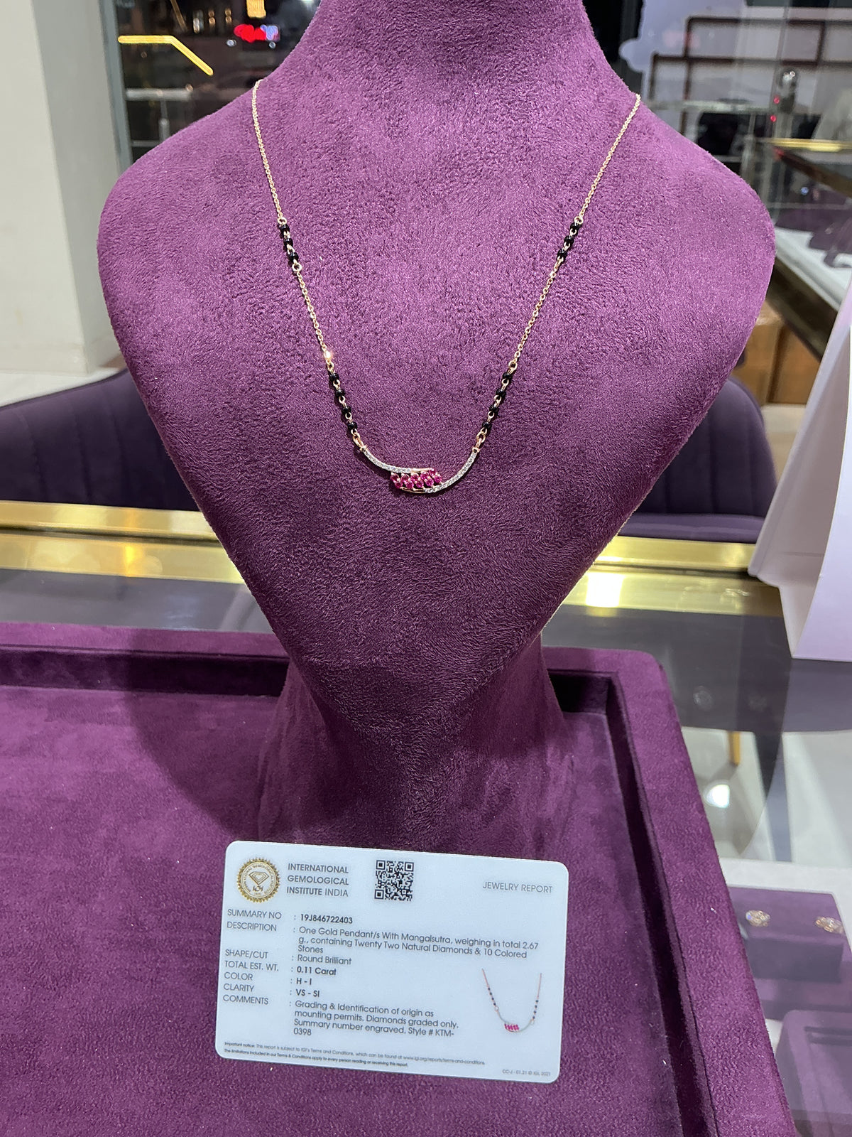 GOLD DIAMOND MANGALSUTRA