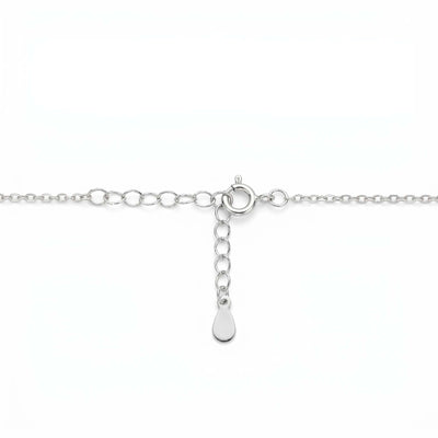 Fan-Shaped Cubic Zirconia  Elegant Adjustable Pendant Necklace for Women