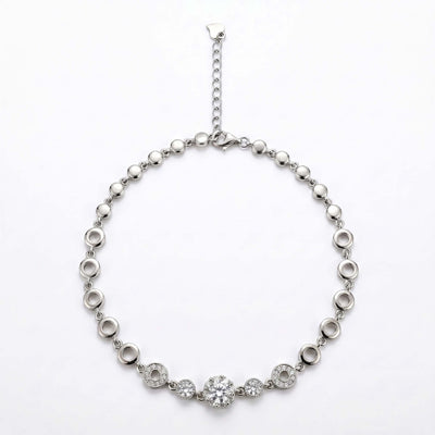 Infinity Halo Crystal Tennis Anklet