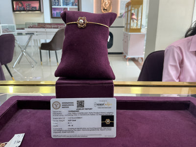 GOLD DIAMOND LADIES BRACELET