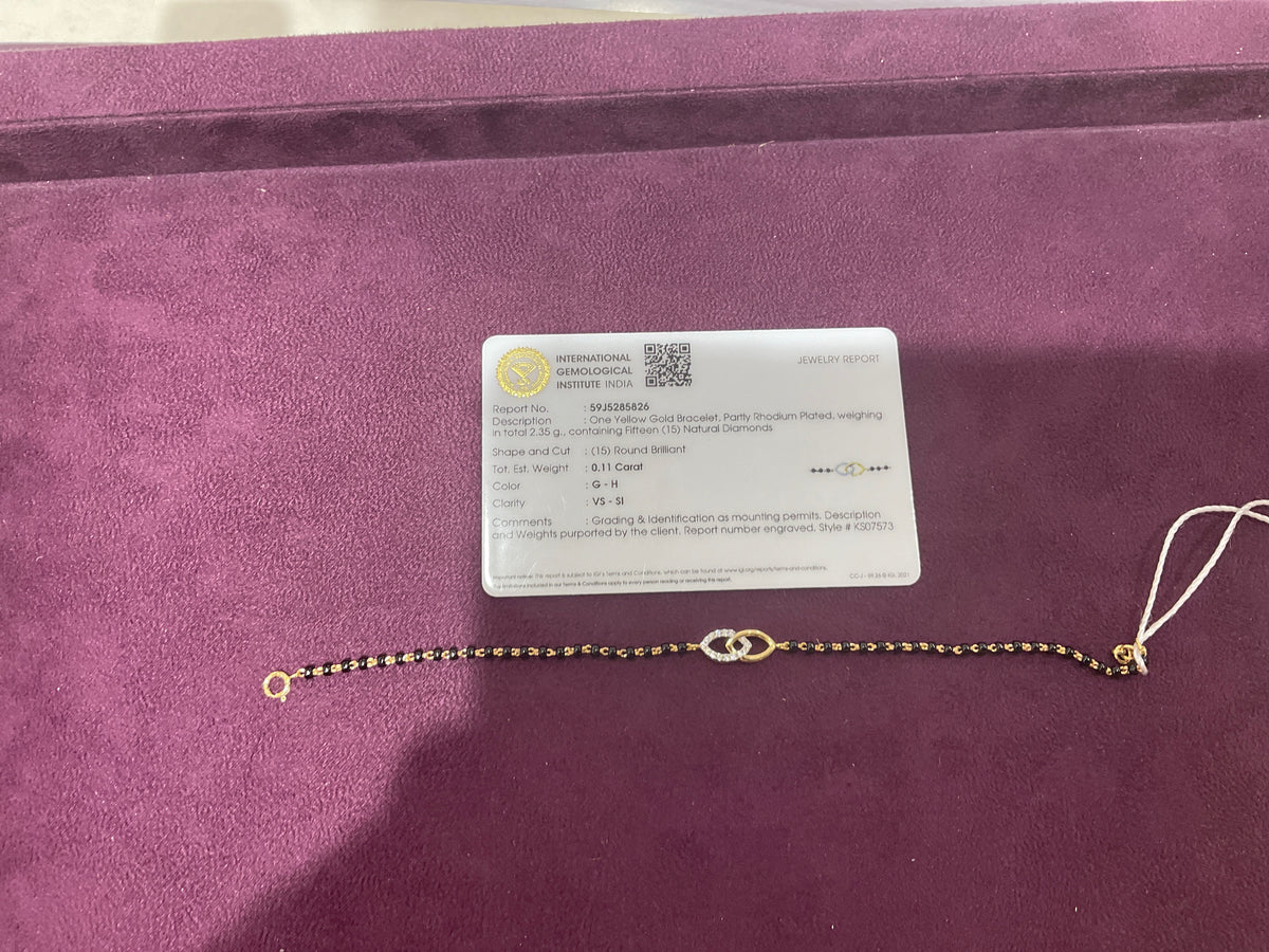 GOLD DIAMOND LADIES BRACELET