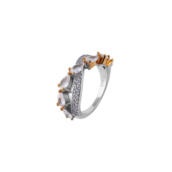 Pear Crisscross Ring - Flâneur Global® | FG | 925 Fine Silver Jewelry & Accessories