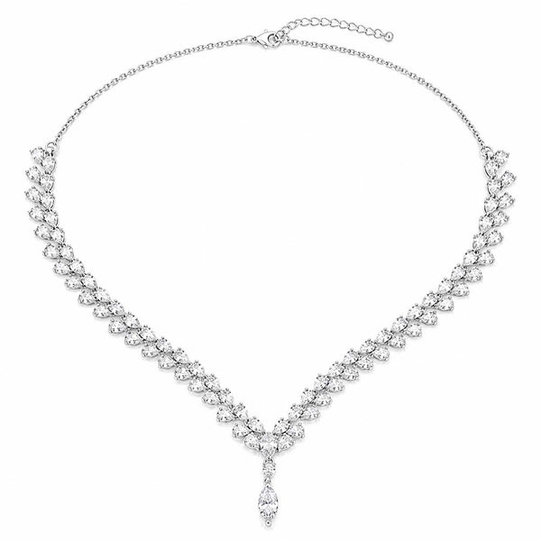 Cascade Marquise V-Necklace