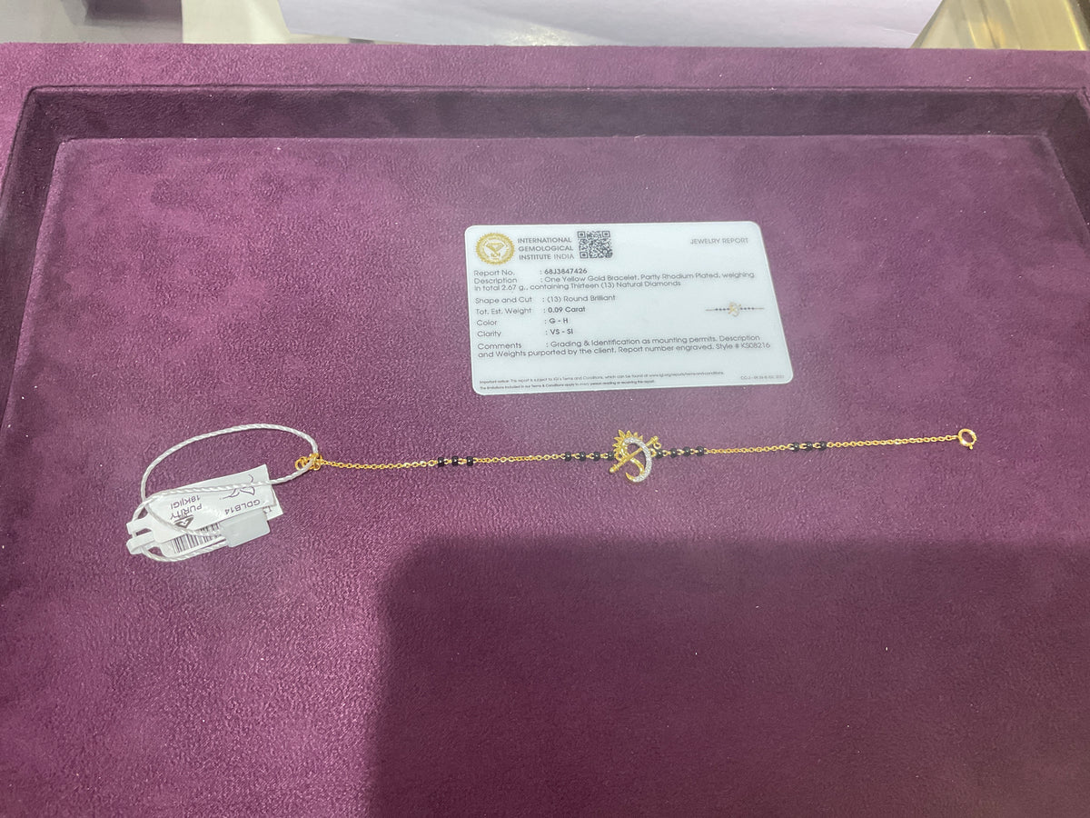GOLD DIAMOND LADIES BRACELET