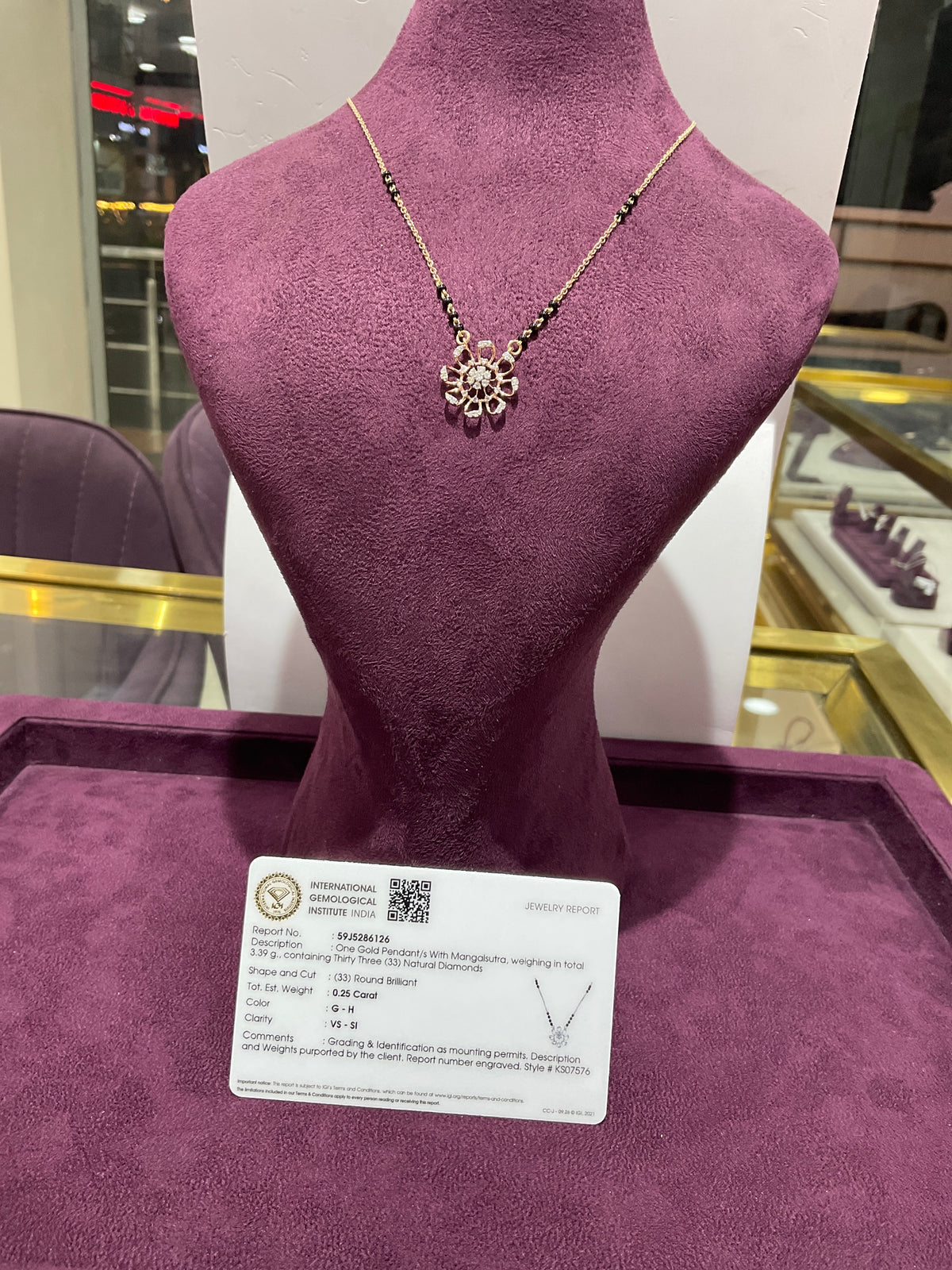 GOLD DIAMOND MANGALSUTRA