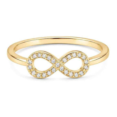 Infinity Spark Silver Ring