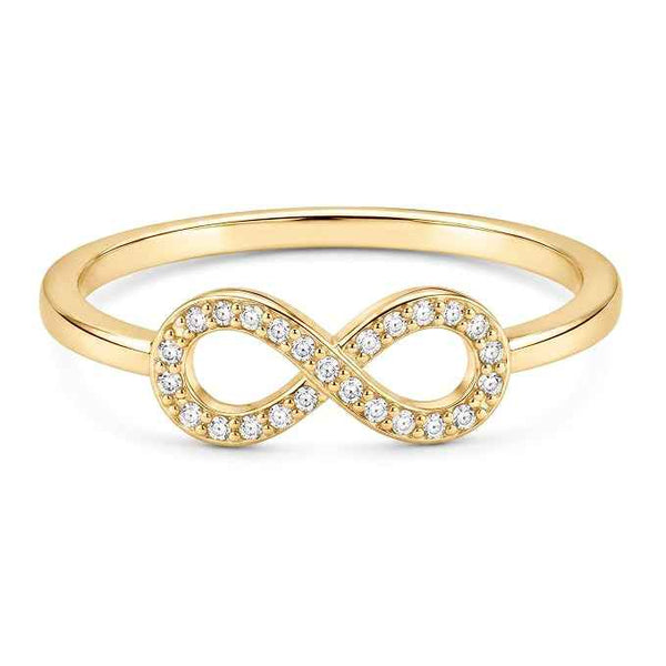 Infinity Spark Silver Ring