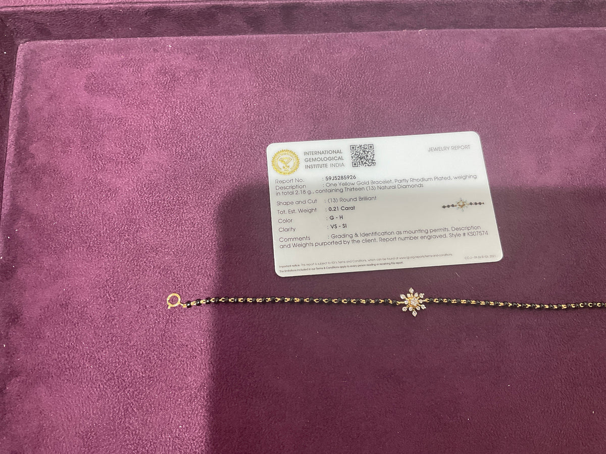 GOLD DIAMOND LADIES BRACELET