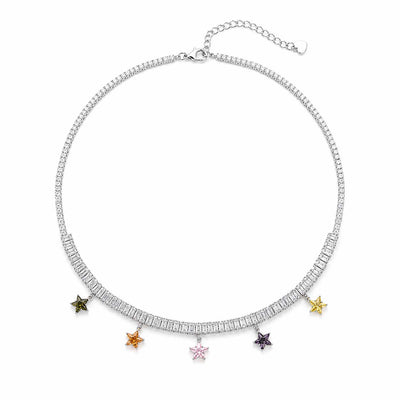 Cosmic Rainbow Starburst Choker