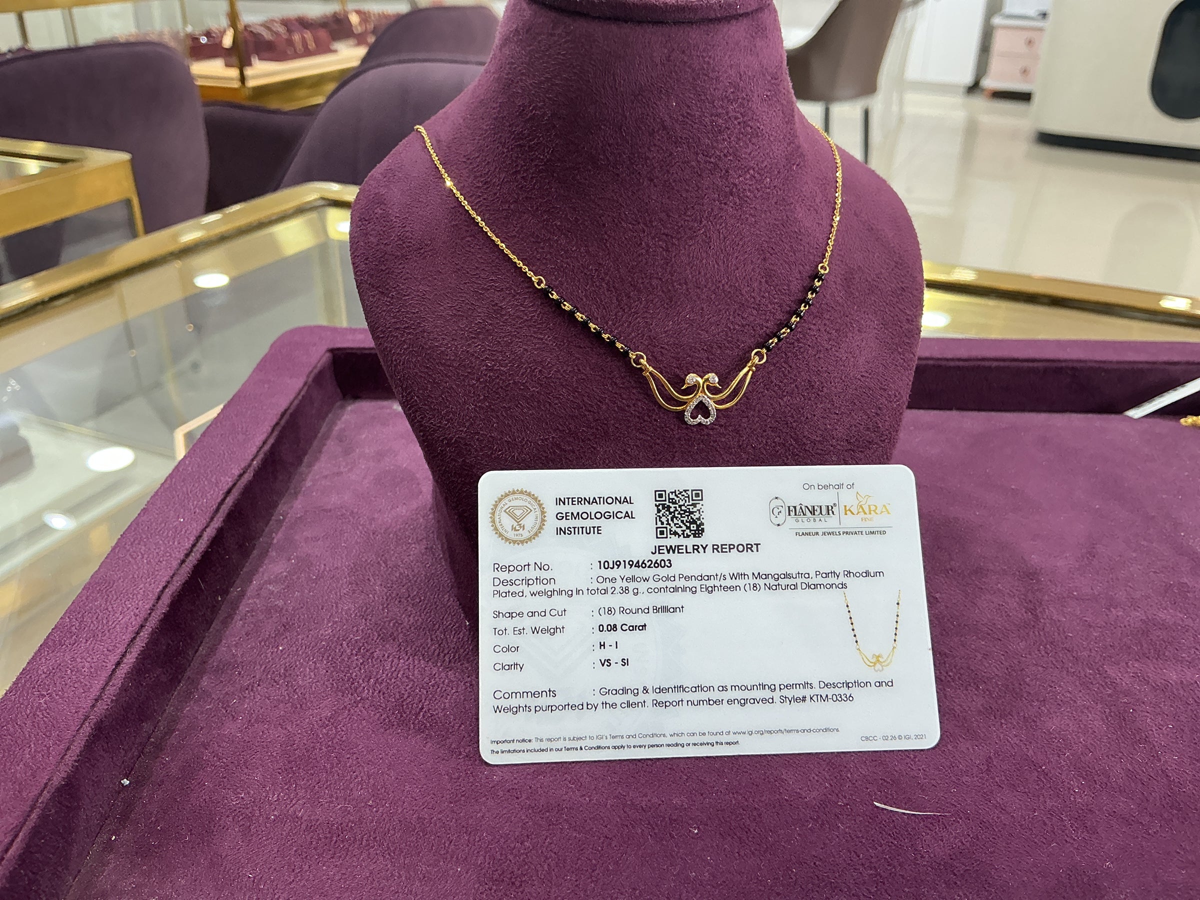 GOLD DIAMOND MANGALSUTRA