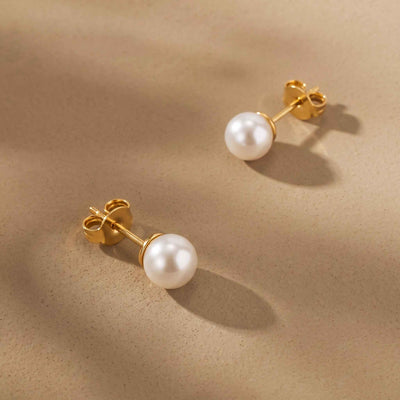 Classic Freshwater Pearl Stud Earrings