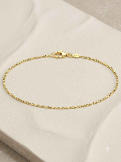 Celeste Bead Chain Single Anklet