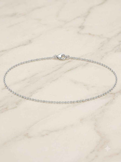 Celeste Bead Chain Single Anklet