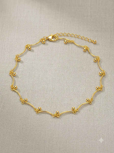 Auric Dots Single Anklet