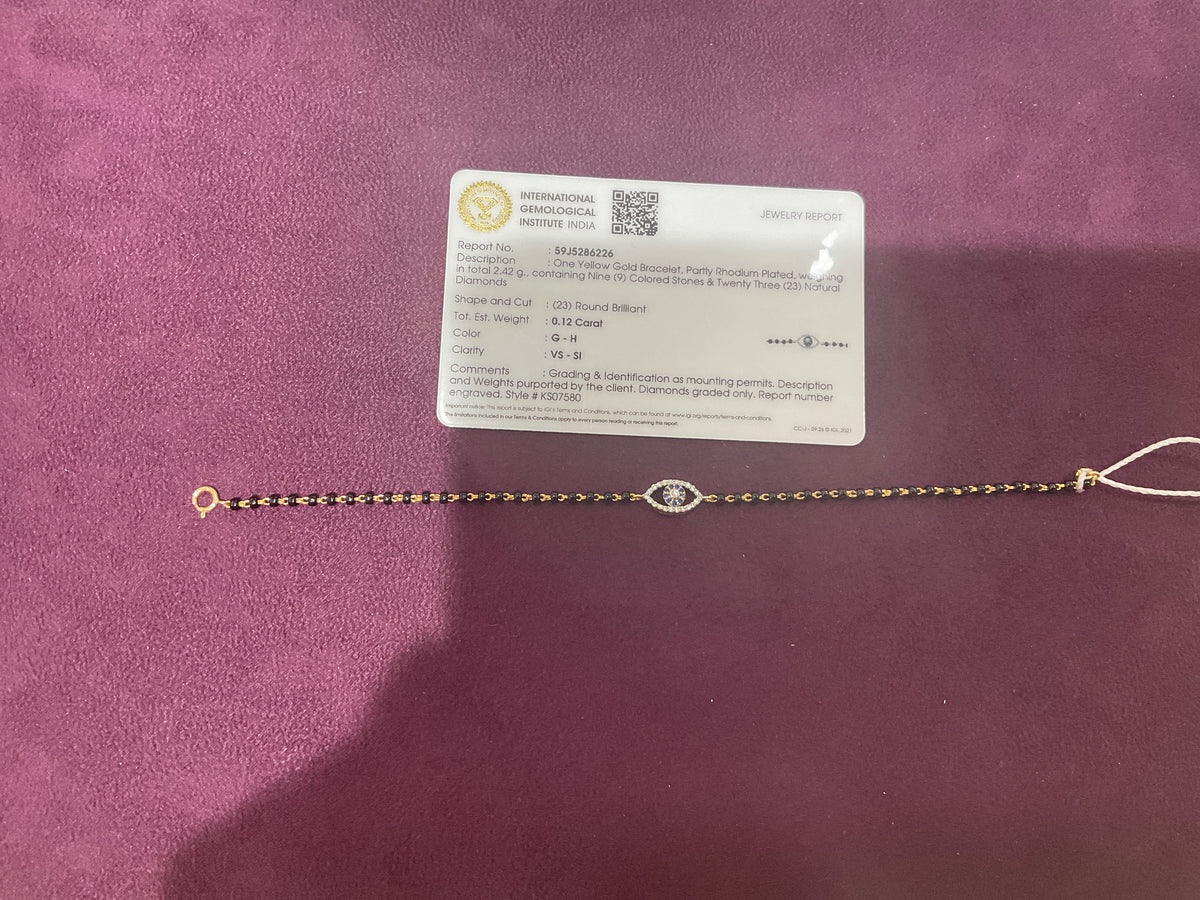 GOLD DIAMOND LADIES BRACELET