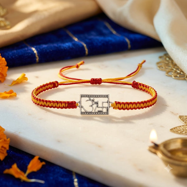 925 Silver Blue Butterfly Rakhi for Sister