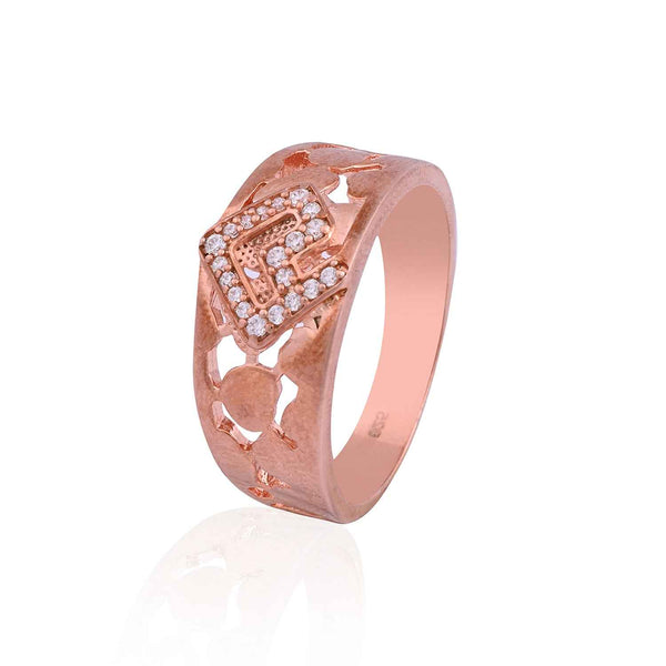 Rose Gold-Tone Cubic Zirconia Statement Ring - Flâneur Global® | FG | 925 Fine Silver Jewelry & Accessories