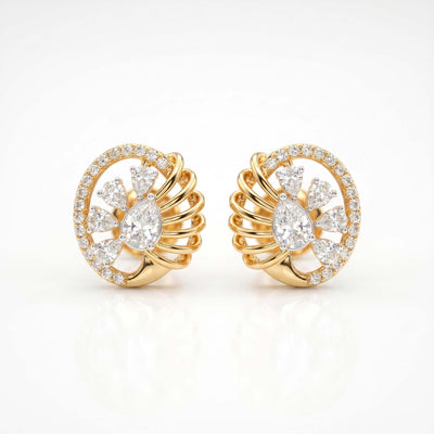 GOLD DIAMOND LADIES EARRING