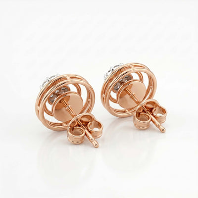 Vortex Eclipse Rose Gold Earrings