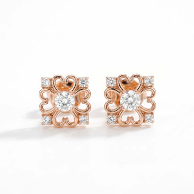 Enchanted Clover Diamond Studs