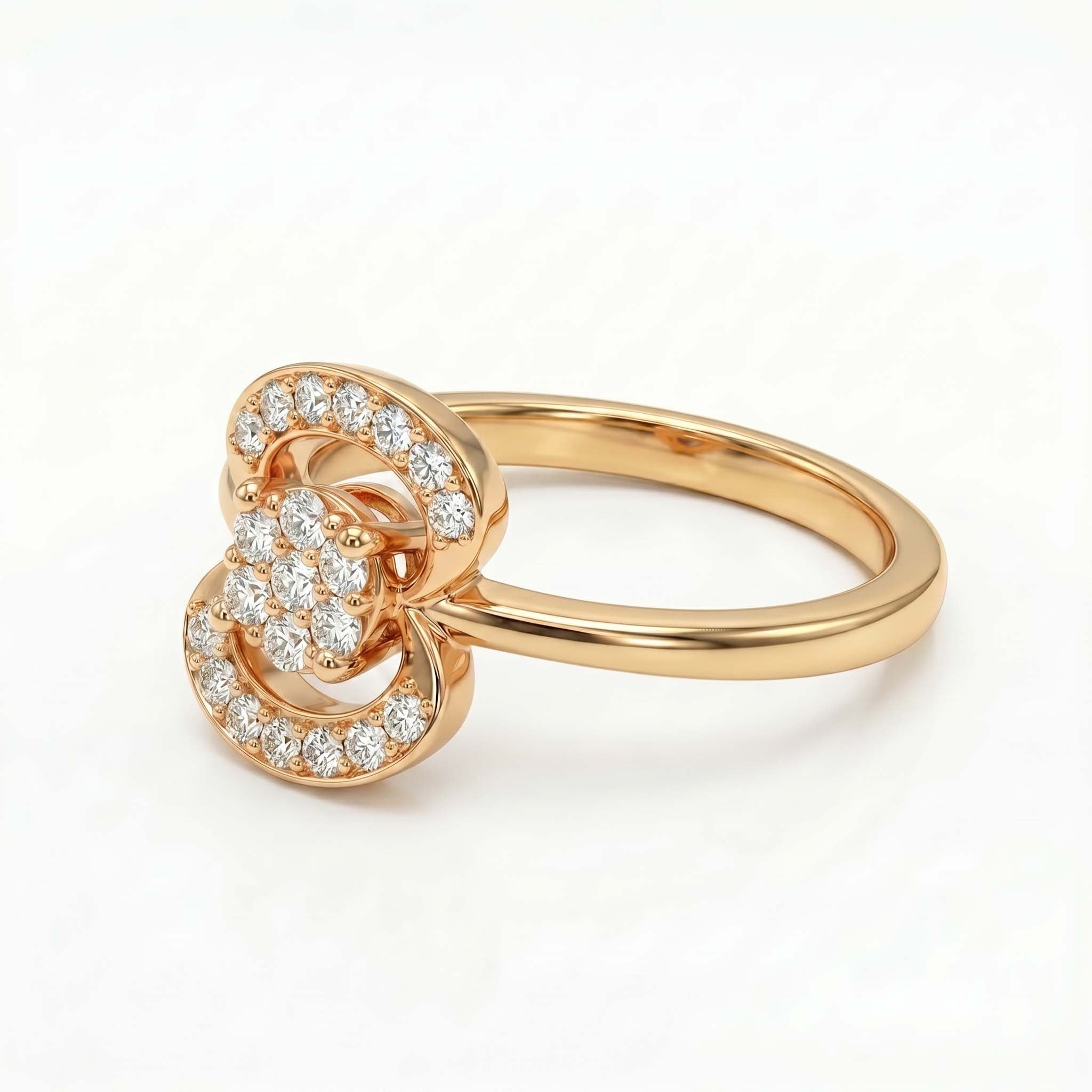 Floral Entwine Diamond Ring