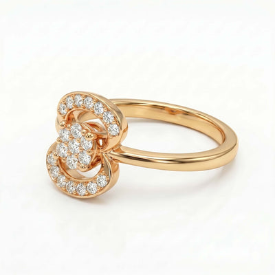 Floral Entwine Diamond Ring