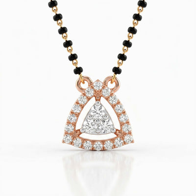 Pyramid Cluster Diamond Mangalsutra