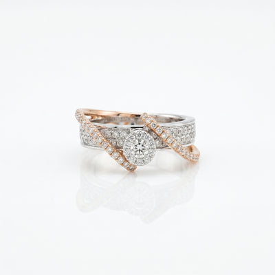 Imperial Eclipse Dual-Tone Rose Gold Ring