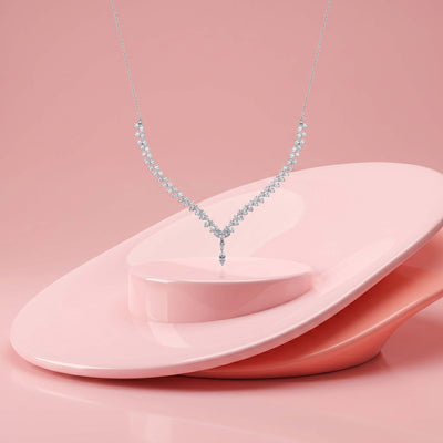 Cascade Marquise V-Necklace