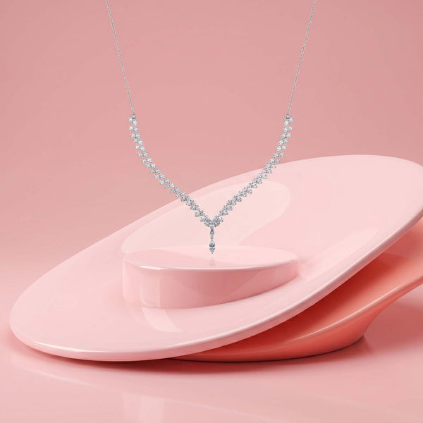 Cascade Marquise V-Necklace