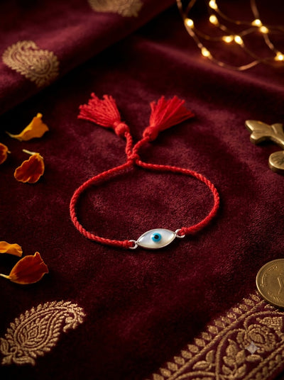 Evil Eye Rakhi – Blue Eye Red Thread Rakhi