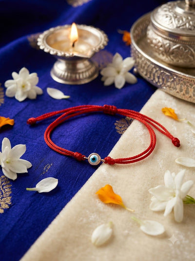 Evil Eye Rakhi – Red Thread Rakhi for Brother