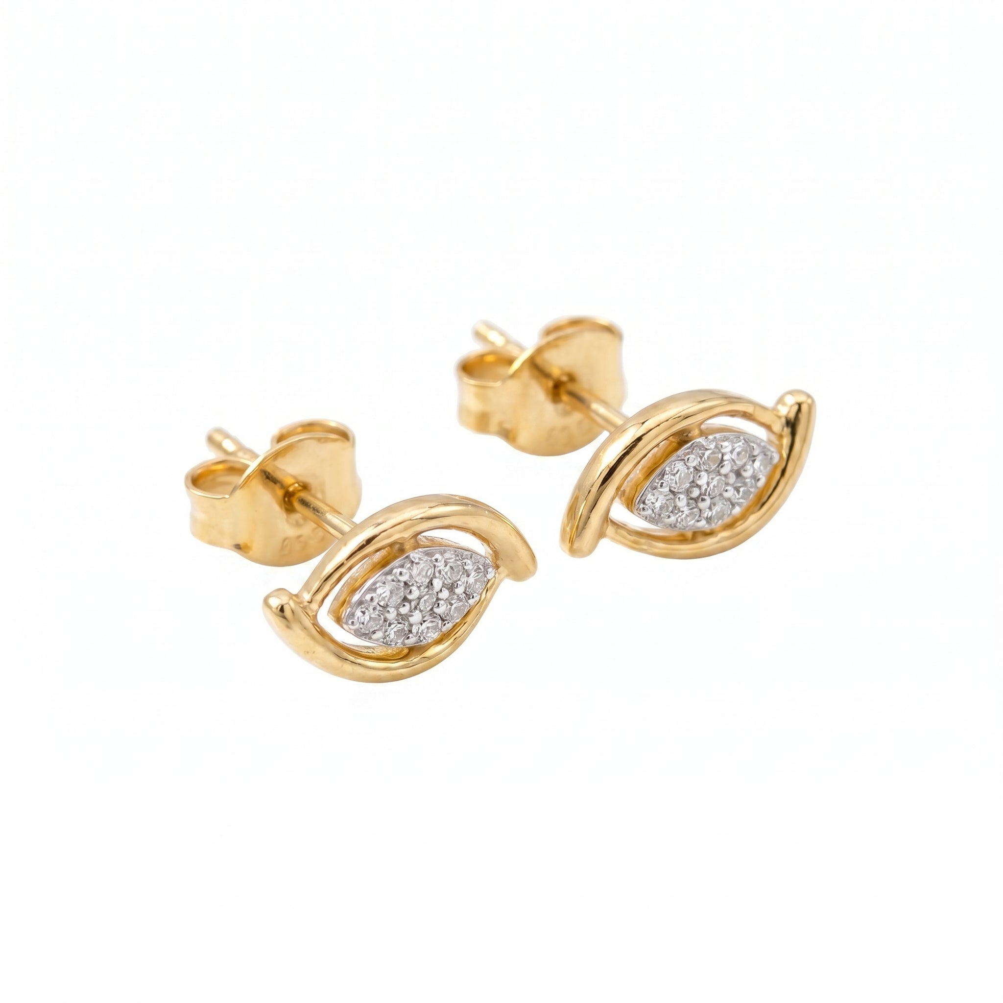 Marquise Eye Diamond Studs