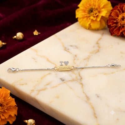 925 Silver My Brother Rakhi – Elegant Silver Chain Rakhi