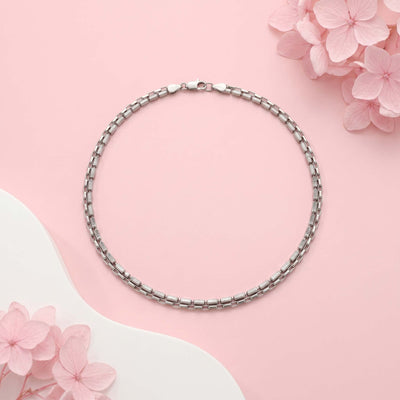 Urban Link Silver Chain Anklet