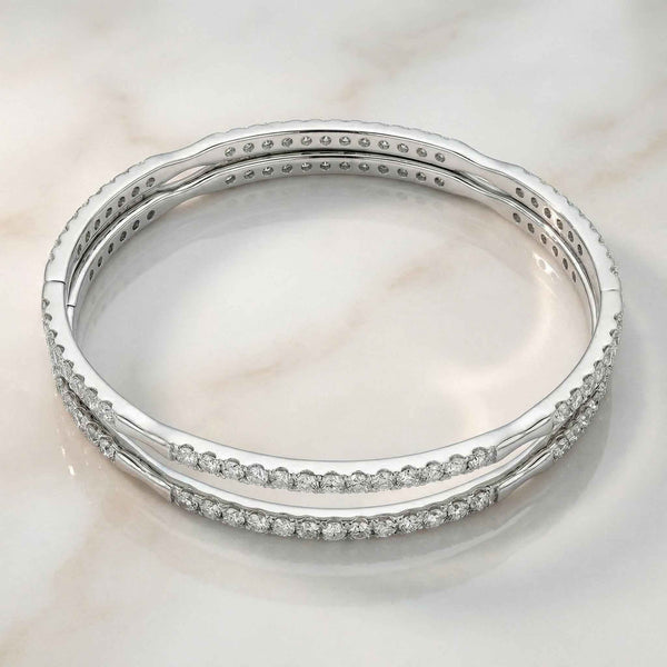 Celestial Infinity Pavé Silver Bangle - Flâneur Global® | FG | 925 Fine Silver Jewelry & Accessories