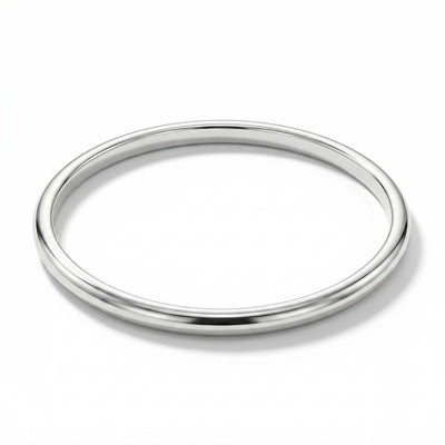 Classic High-Polish Silver Kada