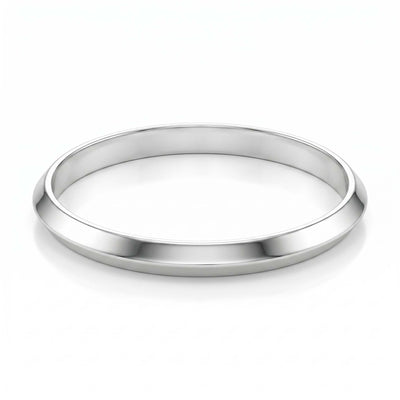 Sleek Knife-Edge Silver Kada