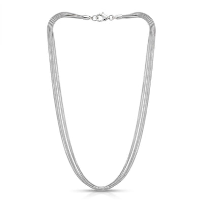 Multi Strand Silver Chain