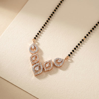 Chevron Marquise Diamond Mangalsutra