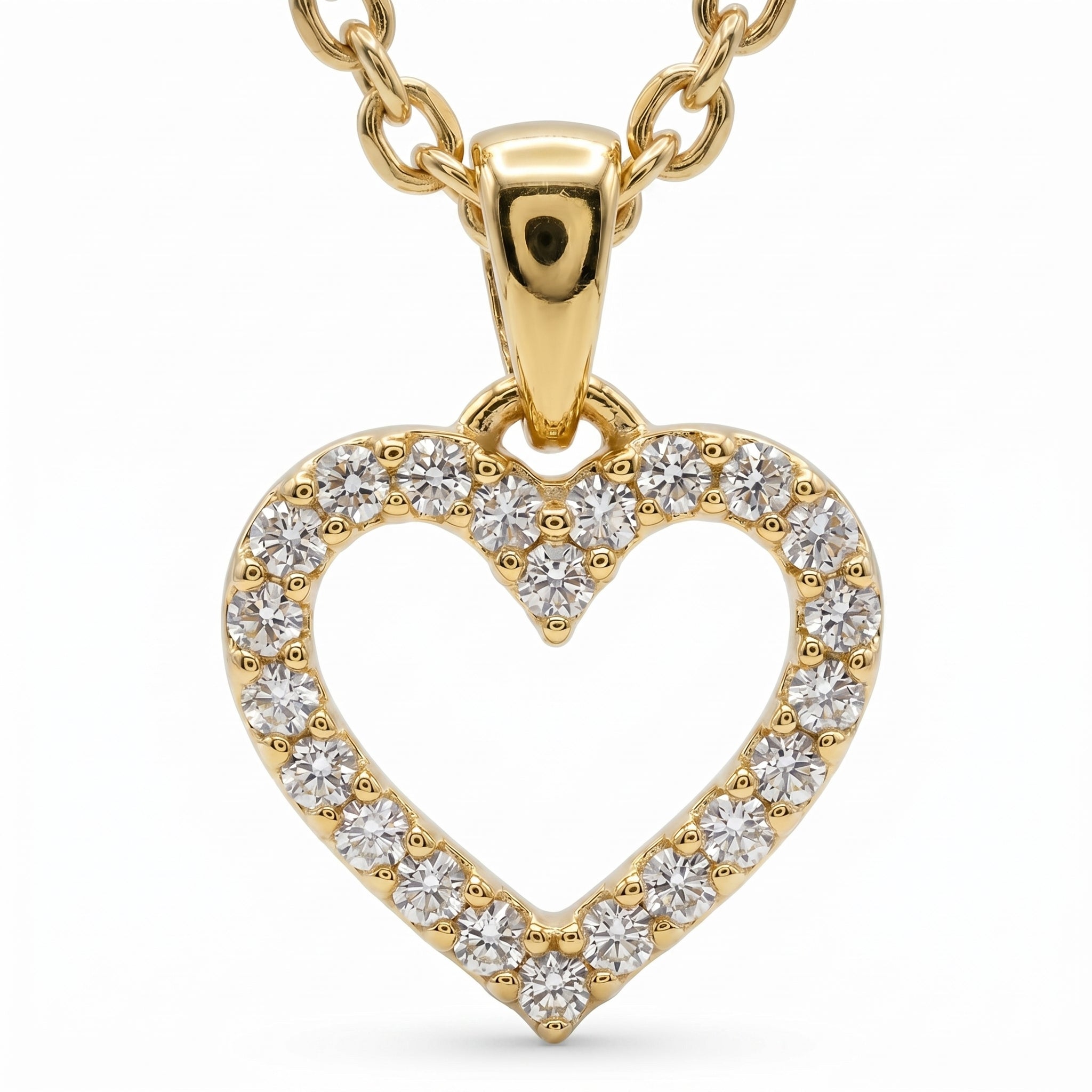 Classic Heart Diamond Pendant