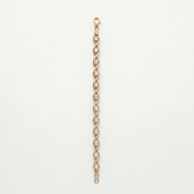 Mystique Infinity Wave Rose Gold Bracelet