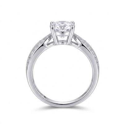 Celestia Solitaire Silver Ring