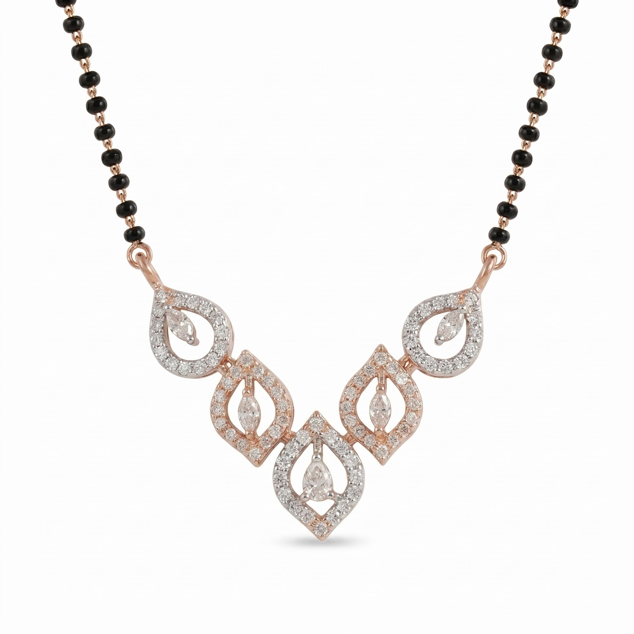 Chevron Marquise Diamond Mangalsutra