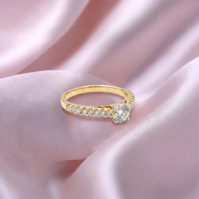 Classic Promise Yellow Gold Ring