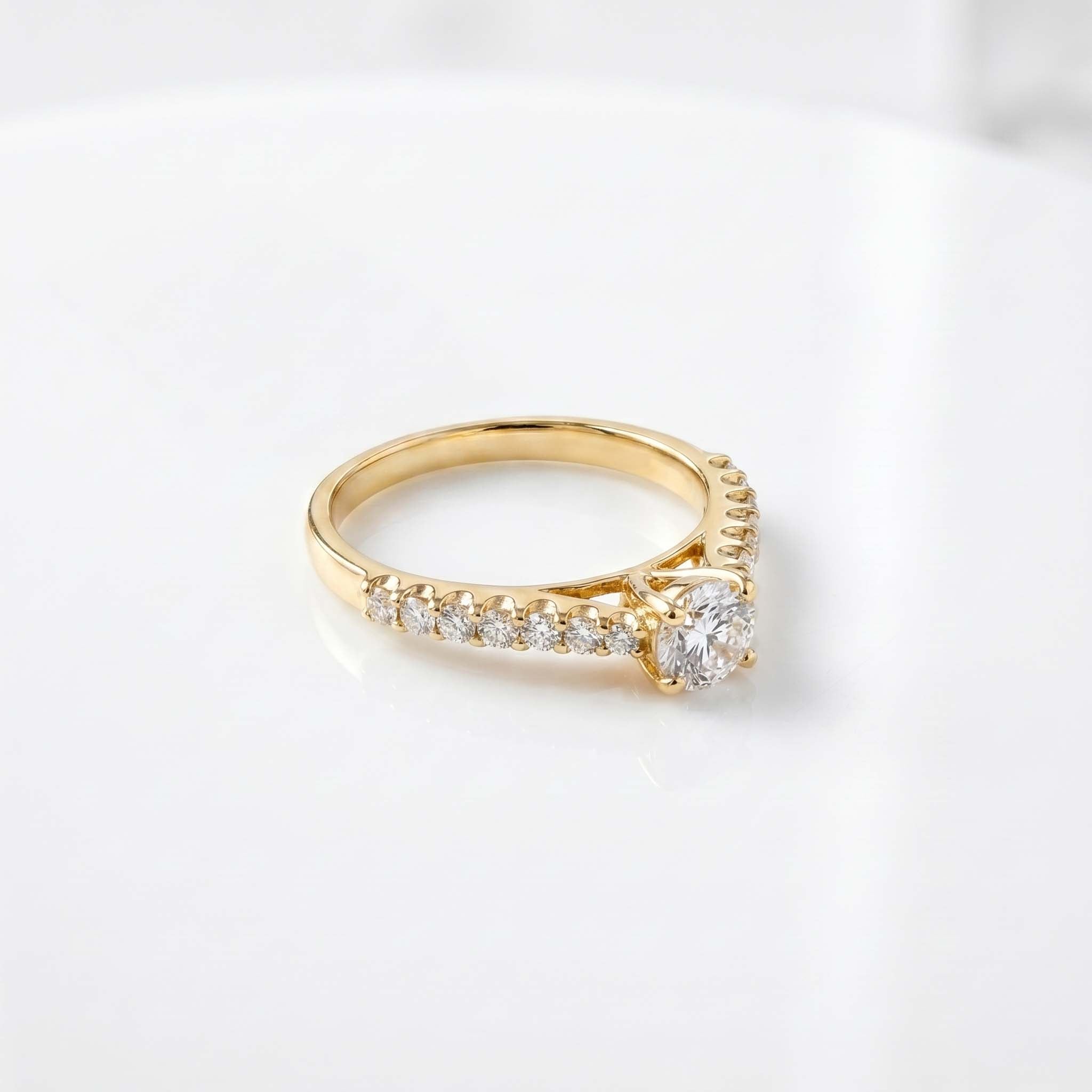 Classic Promise Yellow Gold Ring