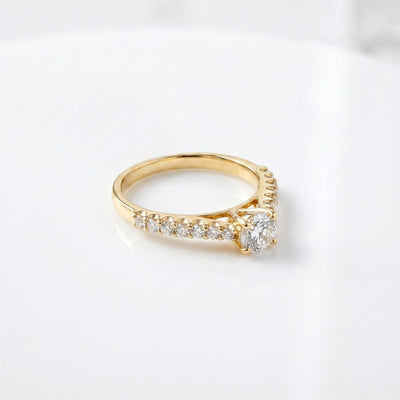 Classic Promise Yellow Gold Ring