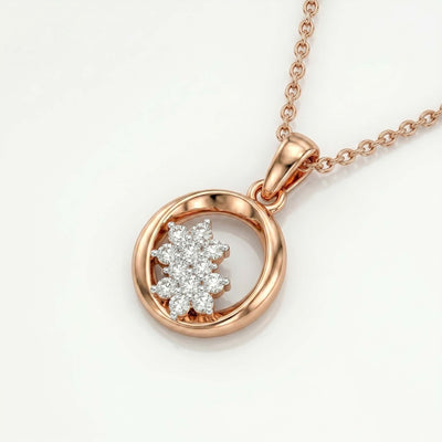 Cosmic Orbit Diamond Pendant