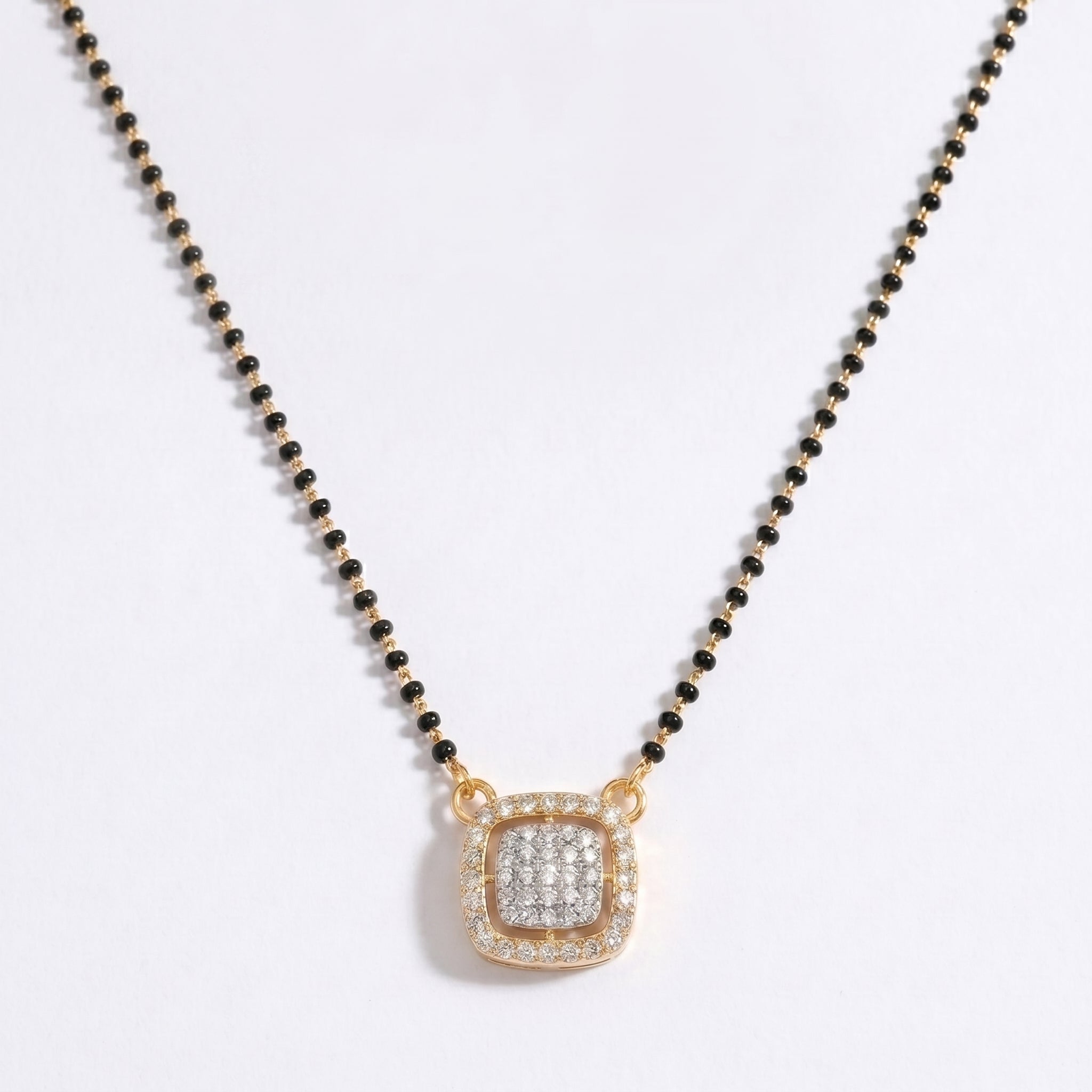 Classic Cushion Yellow Gold Mangalsutra