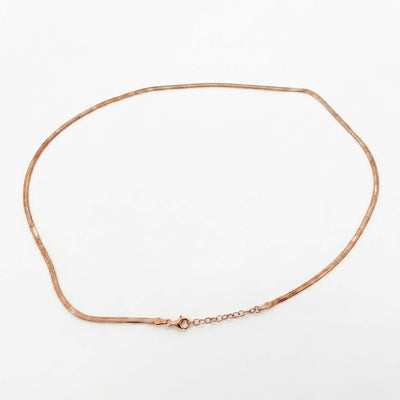 Elegant Rose Gold Snake Chain for Women Sleek Minimalist Fine Jewelry Adjustable Chain